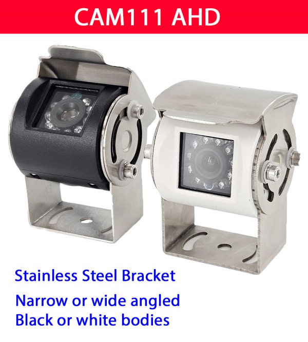 1080P AHD Bracket reversing camera with polished stainless steel bracket wide or narrow angle